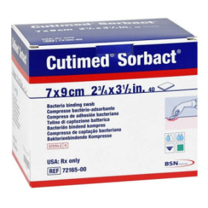CUTIMED Sorbact Kompressen 7x9 cm