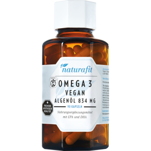 NATURAFIT Omega-3 vegan Algenöl 834 mg Kapseln