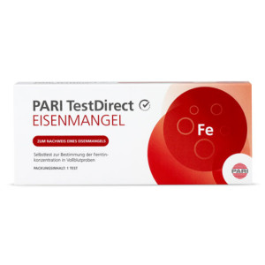 PARI TestDirect EISENMANGEL Selbsttest Blut