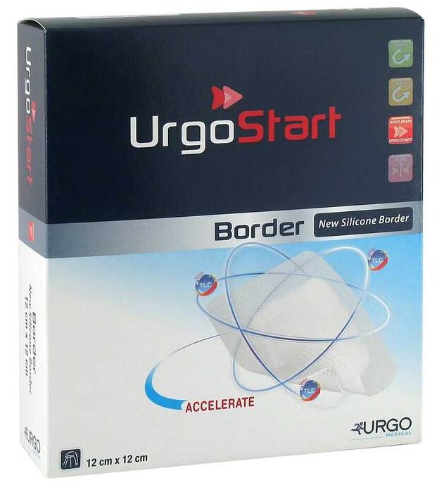 URGOSTART Border 12x12 cm Schaumstoffwundverband
