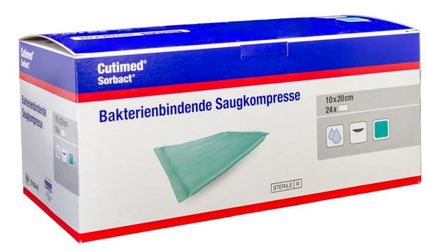 CUTIMED Sorbact Saugkompressen 10x20 cm