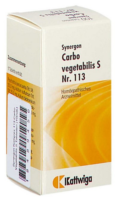 SYNERGON KOMPLEX 113 Carbo vegetabilis S Tabletten