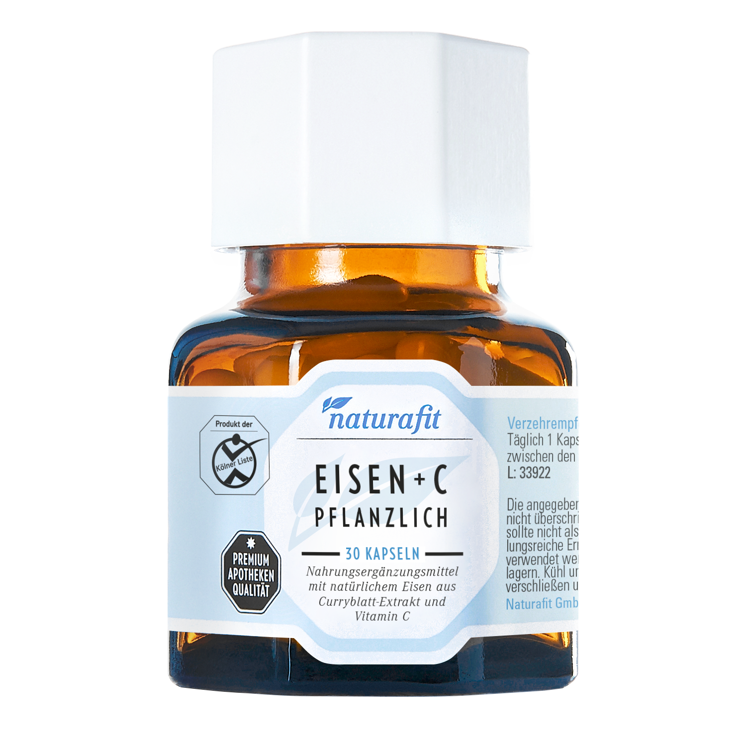 NATURAFIT Eisen plus C pflanzlich Kapseln NATURAFIT Eisen plus C pflanzlich Kapseln