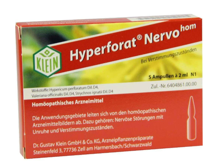 Hyperforat Nervohom Injektionslösung 20 ml Hyperforat Nervohom Injektionslösung 20 ml