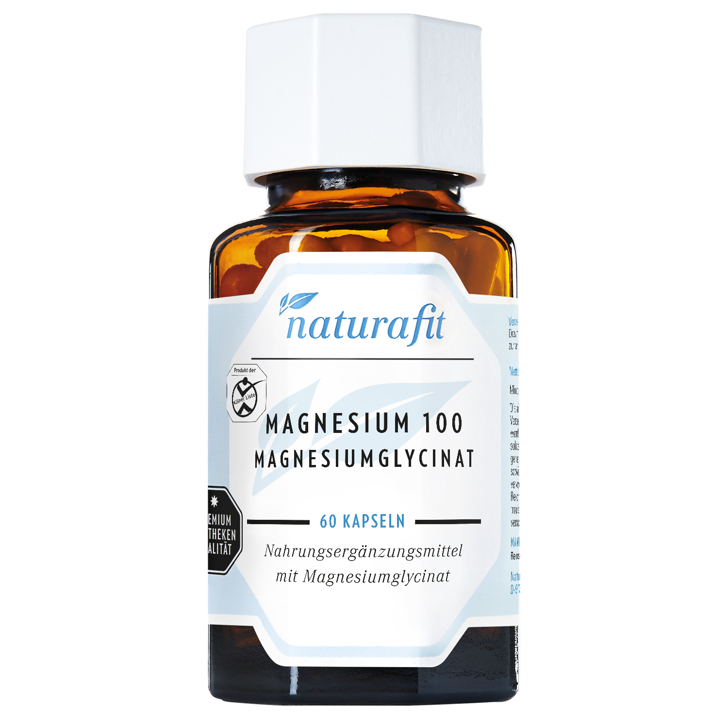 NATURAFIT Magnesium 100 mg Magnesiumglycinat Kaps. NATURAFIT Magnesium 100 mg Magnesiumglycinat Kaps.