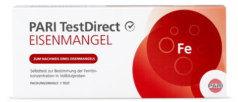 PARI TestDirect EISENMANGEL Selbsttest Blut PARI TestDirect EISENMANGEL Selbsttest Blut