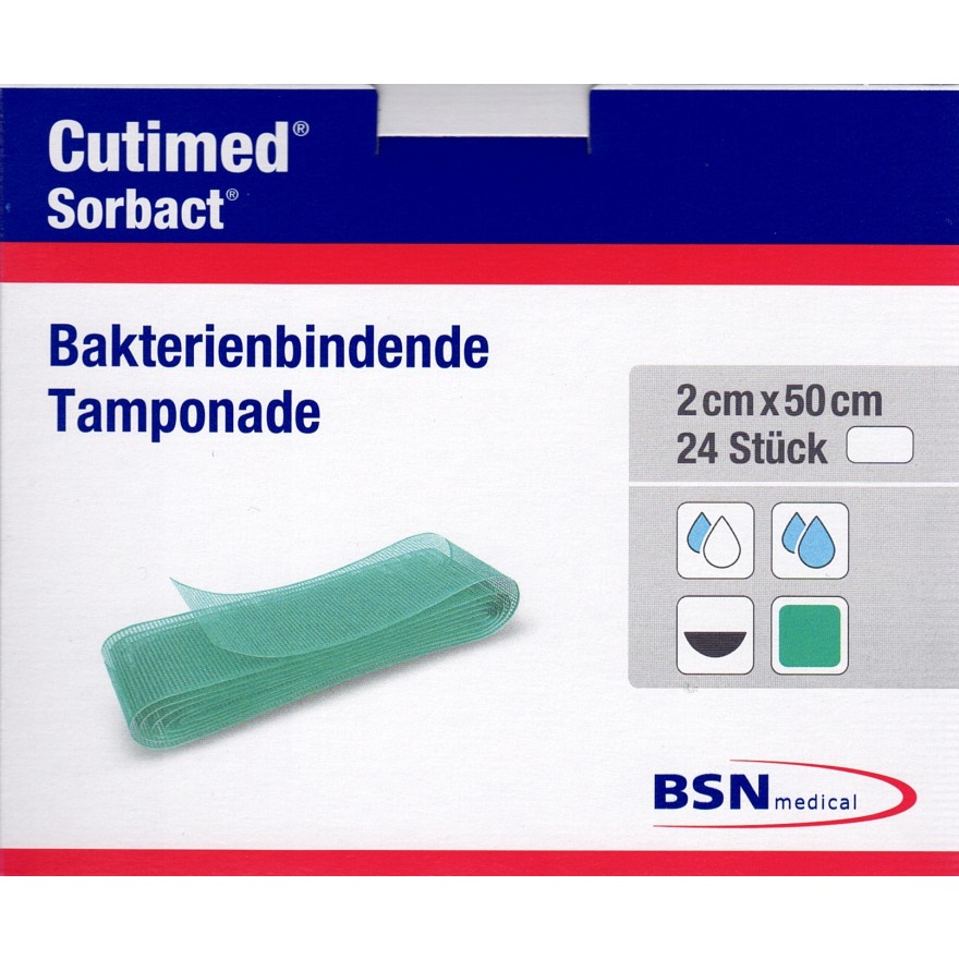 CUTIMED Sorbact Tamponaden 2x50 cm