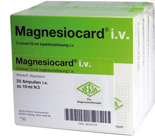 MAGNESIOCARD i.v. Injektionslösung MAGNESIOCARD i.v. Injektionslösung